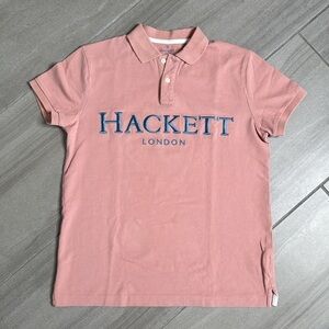 Hackett Kids Polo Shirt - Pink with Blue Logo